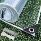 dulepax clear tarp heavy duty with grommets 8x12, main product view