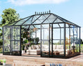 howe 14x9.5x9 ft pavilion styled greenhouse with clear, main product view