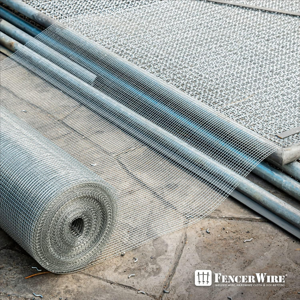 Fencer Wire 23 Gauge Galvanized Hardware Cloth with Mesh Size 1/4" x 1/4" (2 ft. x 25 ft.)