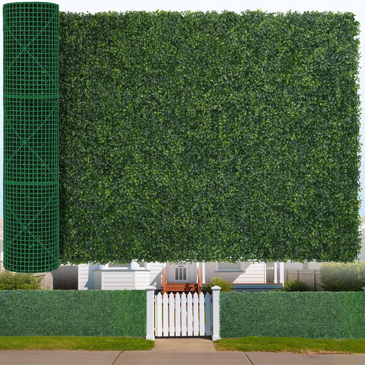 artificial boxwood roll, 48x120 in(40 sqft) uv-anti faux, main product view