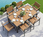 vexwalx outdoor dining set, aluminum dining table set, main product view