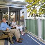 coolaroo 70% uv block prvacy & screening fabric shown in use