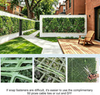 artificial ivy privacy fence 40"×120" grass wall faux, side view