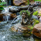 Aquascape Fairy Planter Spitter Fountain for Pond and Garden, 78370