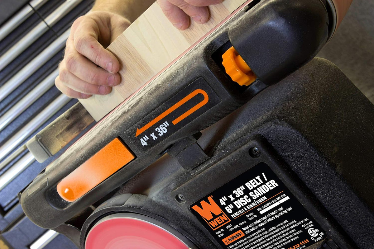 wen benchtop belt and disc sander with 4, package contents