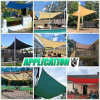 Royal Shade 16' x 20' White Rectangle Sun Shade Sail Canopy Outdoor Patio Fabric Screen Awning RTAPR1620 - UPF50+ 95% UV Blockage, Heavy Duty, Water & Air Permeable (We Make Custom Size)