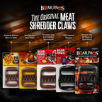 The Original Bear Paw Meat Shredder - Claws for Shredding Pork, Chicken & Any Meat (Black) | Shredder Claws for Pulled Pork, USA Made - Easily Lift, Shred, Pull and Serve Pork, Chicken, Brisket and Turkey