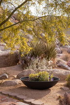 Veradek Mason Series Lane Bowl Planter| for Indoor or Outdoor Tabletops/Gardens |Made from Plastic-Stone Composite with Drainage Holes|Modern Décor for Flowers, Succulents, Small Plants