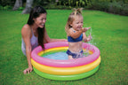 Intex: Inflatable Baby Pool - Sunset Glow - 34"x10", 3 Color Rings, Outdoor & Backyard, Water Splash Kiddie Pool, Soft & Durable, Toddlers-Kids Age 1+