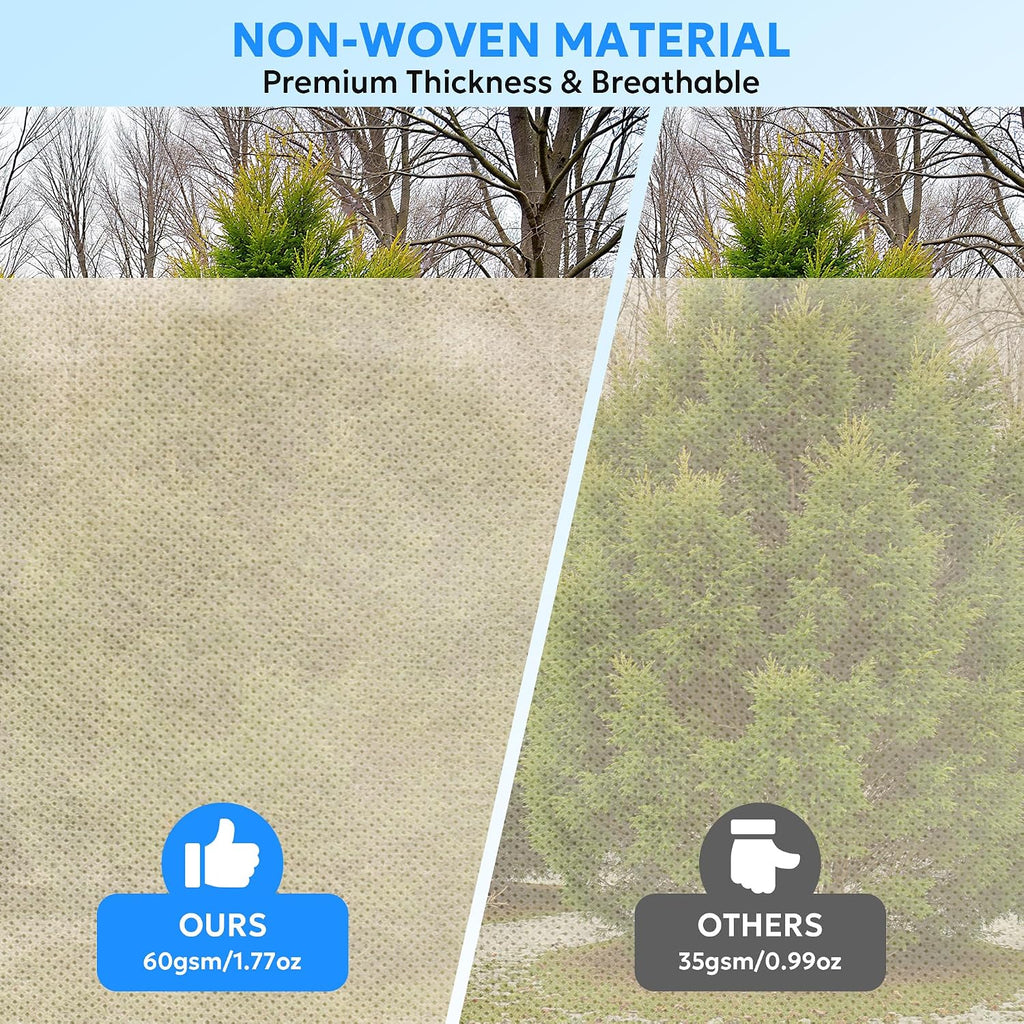 mixc plant covers freeze protection, 47.2''×70.8'' winter cold, close-up detail
