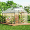 6x10 ft greenhouse, easy assembly aluminum polycarbonate greenhouses, main product view