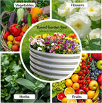 2PCS 4x2x1FT Galvanized Raised Garden Bed Kit,Vegetable Boxes-Oval Metal Flower Box,Large Planter Raised Beds Outdoor Garden for Planting,Fruit,Herb-Silver