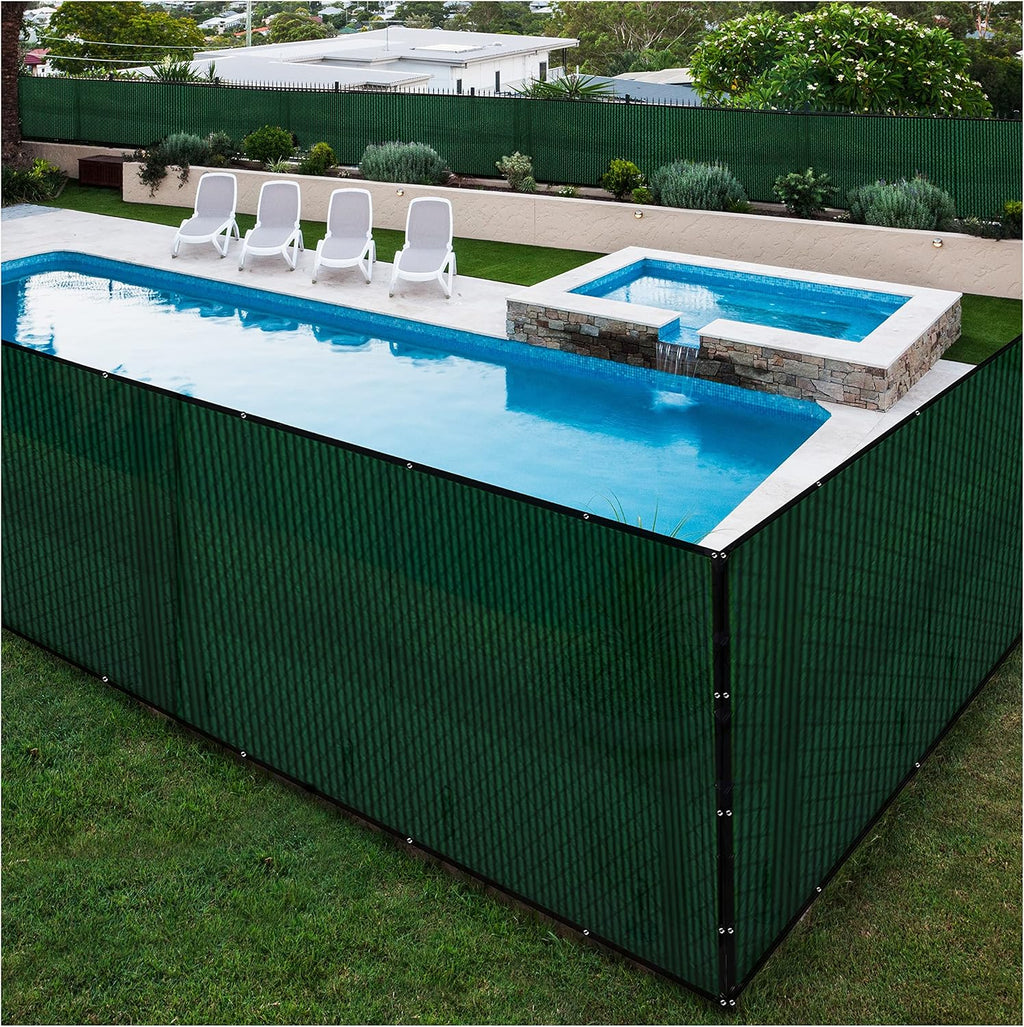chain link fence privacy screen 6'x25' green, windscreen, package contents