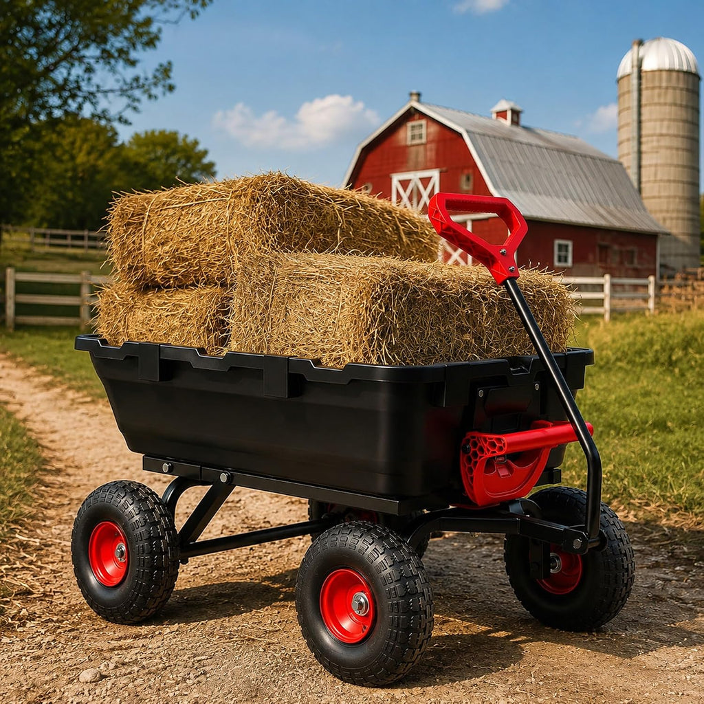 autodaya garden dump cart wagon 1000 lbs, heavy, view 12