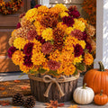 axylex artificial mums for outdoors, 12 bundles fake, main product view