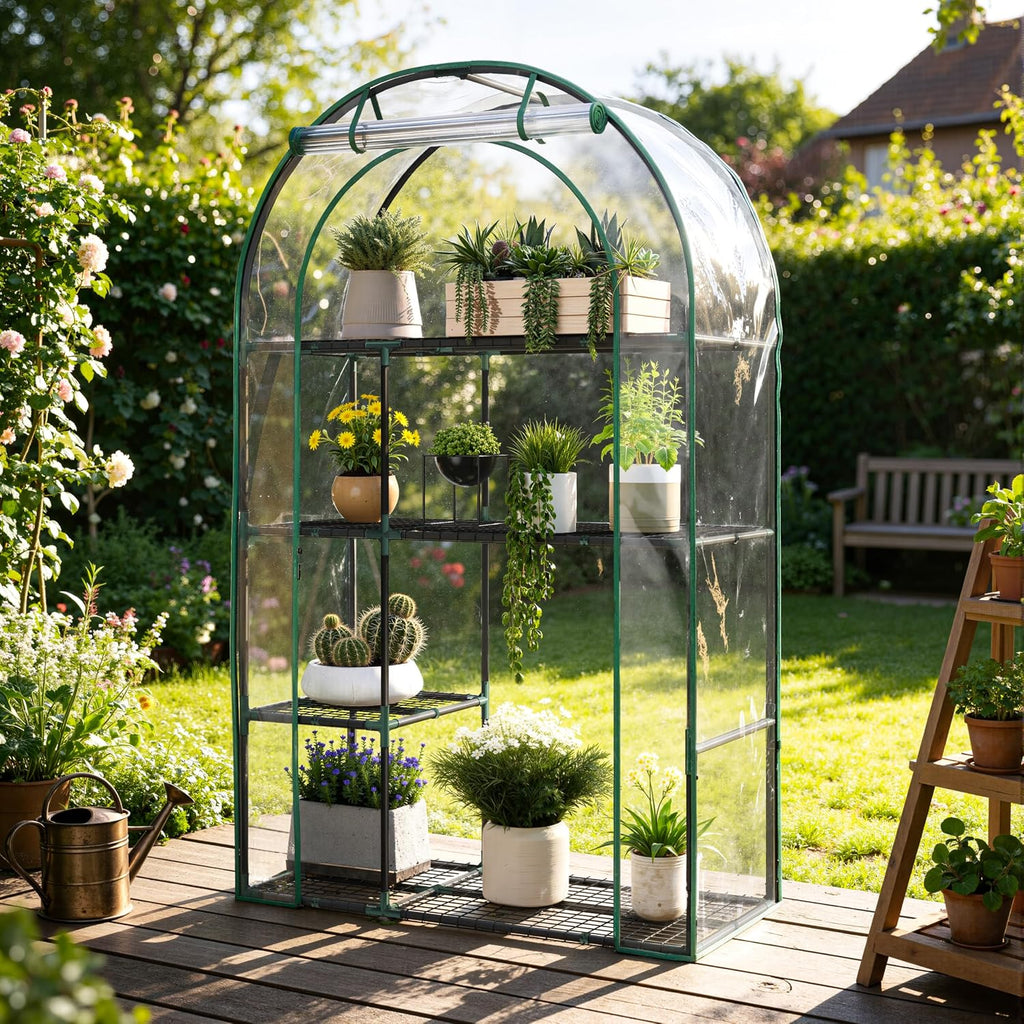4-tier mini greenhouse for outdoors, 40" x 18", main product view