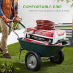 best choice products dual-wheel home utility yard wheelbarrow, package contents
