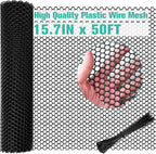 plastic mesh fence sheet 15.7in x 50ft shown in use