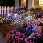 hpufkot solar garden lights outdoor,waterproof garden, 2pc 200 showing dimensions