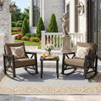 natural expressions 3 piece patio rocking bistro set, main product view