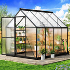 airwire 6×7.5 ft walk-in polycarbonate greenhouse for outdoor, main product view
