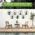 Wall Planters for Indoor Plants 7 Pack, Plant Frames Wall Decor Living Room Plant Stand Hanging Wall Plants Holder to Hold Large Pots Wall Plant Hanger Window Plant Shelves for Outdoor Entryway