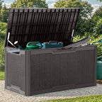 yitahome 100 gallon resin deck box, main product view