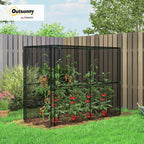 outsunny crop cage 6.6' x 3.3' x 5.2' shown in use