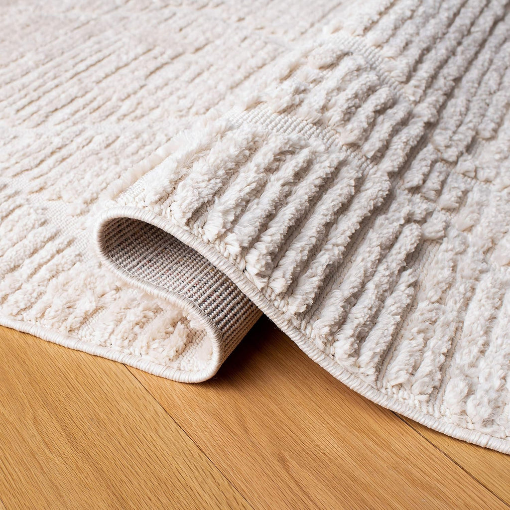 SAFAVIEH Marrakesh Collection Runner Rug - 2'2" x 16', Beige, Moroccan Trellis Design with Tassel Detail, Non-Shedding & Easy to Clean, Ideal for Hallway, Foyer, Entryway, Bedside (MRK517C)