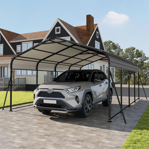 12x20 ft updated galvanized steel roof metal carport, main product view
