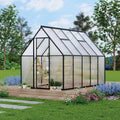 6'x9' aluminum-framed polycarbonate greenhouse, heavy duty polycarbonate greenhouse, main product view