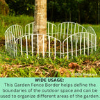 shoplala decorative fence (10 panels) 13in(l) x 16.5in(h) showing dimensions