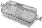 Weber Crafted® Rotisserie Crisping Basket, Stainless Steel for Gourmet Grilling | Rotisserie Basket with Removable Divider for Even Crisping, Air-Fryer Style (Rotisserie Kit Required) - Grill Accessory