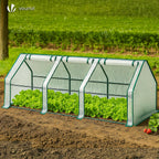 vounot® mini greenhouse with 3 roll-up zipper windows, package contents