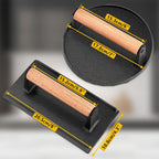 Leonyo 2Pcs Heavy Duty Smash Burger Press, Round Cast Iron Grill Bacon Press for Griddle Flat Top Grill, Rectangular Hamburger Smasher for Griddle, Steak, Sandwich