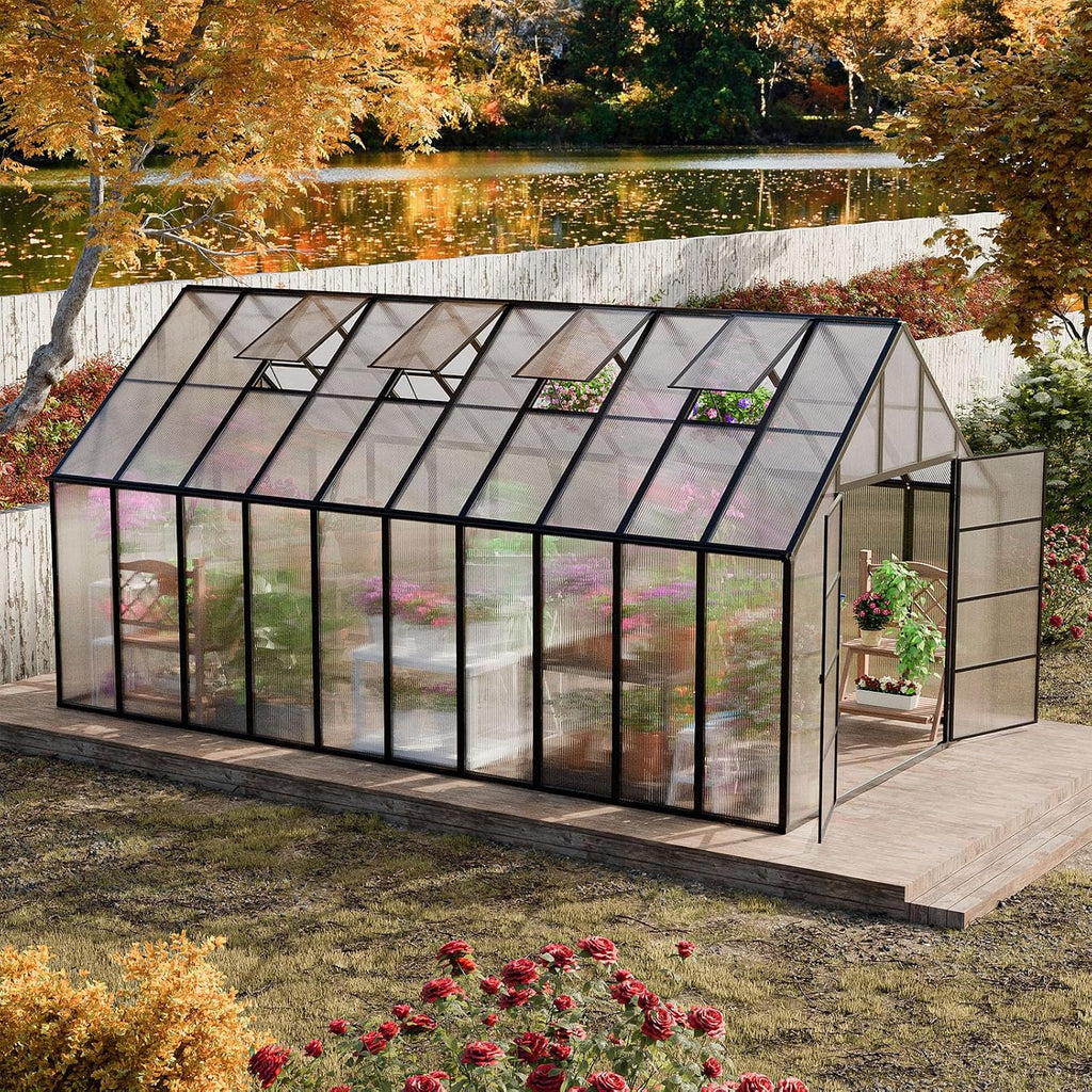 20x10x10 ft large greenhouse for outdoor, easy assembly, main product view