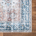 Bloom Rugs Caria Washable Non-Slip 7 ft Runner - Coral Traditional Runner for Entryway, Hallway, Bathroom, and Kitchen - Exact Size: 2'6" x 7'