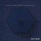 Best Choice Products 7.5ft Heavy-Duty Round Outdoor Market Table Patio Umbrella w/Steel Pole, Push Button Tilt, Easy Crank Lift - Navy Blue