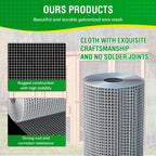 Dynabyte Hardware Cloth 1/2 inch Mesh 4 ft X 100 ft 19 Gauge | Hot-Dip Galvanized, Chicken Wire Fencing, Chicken Wire Mesh Roll, Garden Wire Mesh