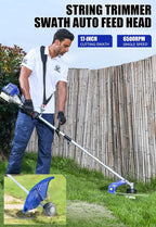 wild badger power 26cc 2-cycle gas weed wacker, close-up detail
