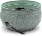 Good Directions 457 Key West Garden Hose Holder Pot, Large Capacity, Blue Verde Finish