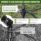 push-to-connect drip irrigation system kit, complete premium garden, close-up detail