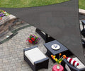 AsterOutdoor Sun Shade Sail Triangle 16' x 16' x 16' UV Block Canopy for Patio Backyard Lawn Garden Outdoor Activities, Graphite