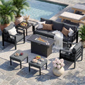 udpatio aluminum patio furniture set, 7-piece outdoor sectional, main product view