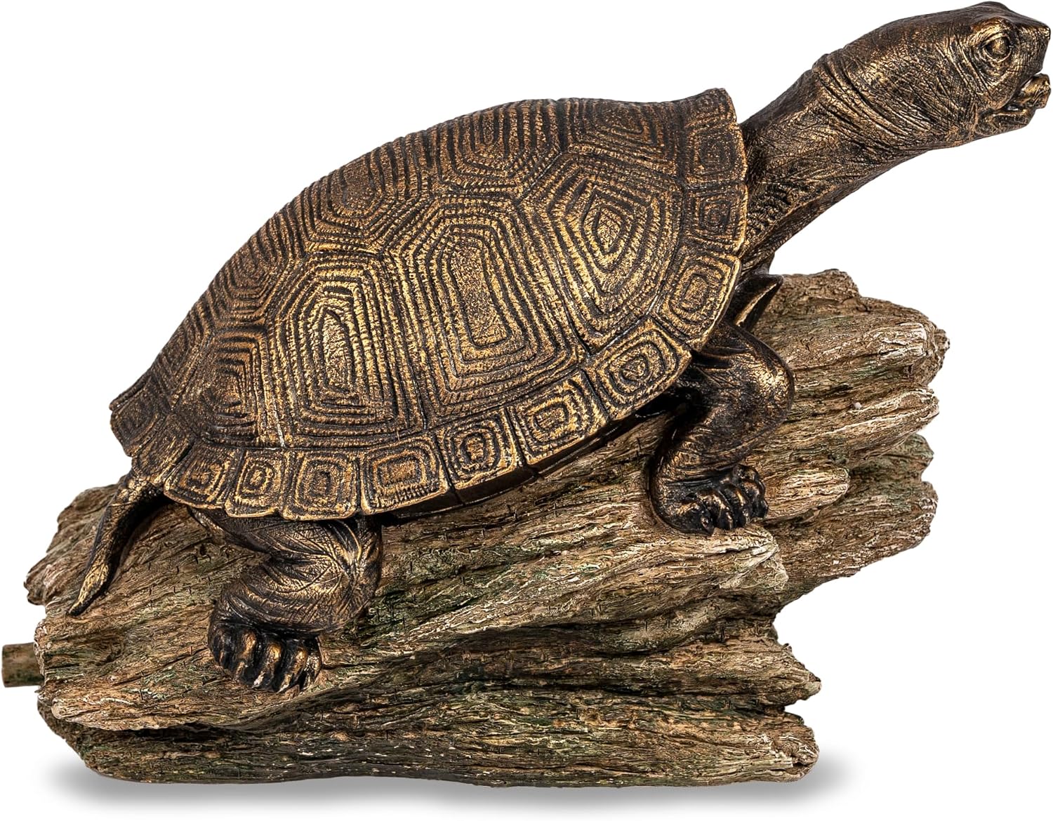 Aquascape Turtle On Log Spitter Fountain for Pond and Garden, 78371