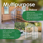 garden elements plastic indoor/outdoor standing greenhouse, unvented, clear, close-up detail