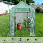 rapone mini greenhouse garden walk-in green house with shown in use