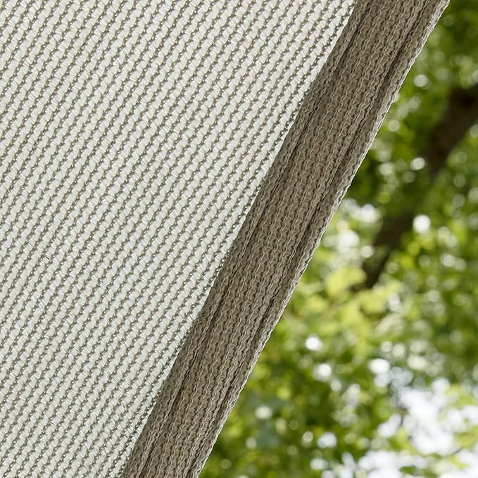 Amgo Custom Size 11' x 15' x 18.6' Grey Right Triangle Sun Shade Sail Order to Make Canopy Awning UPF50+ AGSLT, 95% UV Blockage, Water & Air Permeable, 200GSM Commercial Standard (We Customize)
