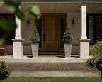 Veradek Brixton Series Tall Planter - Large Outdoor Planter for Front Porch/Patio | Crack-Resistant Plastic for All-Weather Use | Classic Estate Design for Tall Plants, Flowers, Trees