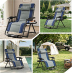 Amopatio Oversized Zero Gravity Chairs Reclining Patio Lounge Chair